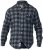 D555 Lawton LS Flannel Shirt Grey - Cămăși - Cămăși Bărbați Mărimi Mari
