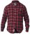 D555 Lawton LS Flannel Shirt Red - Cămăși - Cămăși Bărbați Mărimi Mari