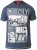 D555 RUEBEN NY City Print T-Shirt Denim - Tricouri - Tricouri Bărbați Mărimi Mari