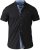 D555 Ollie Short Sleeve Shirt Black - Cămăși - Cămăși Bărbați Mărimi Mari