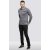 D555 Brockville Long Sleeve Polo Grey - Tricouri polo - Tricouri Polo Bărbați Mărimi Mari