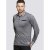 D555 Brockville Long Sleeve Polo Grey - Tricouri polo - Tricouri Polo Bărbați Mărimi Mari