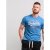 D555 Shelton T-shirt Blue - Tricouri - Tricouri Bărbați Mărimi Mari