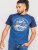 D555 Porter Raglan Sleeve Printed T-Shirt Blue - Tricouri - Tricouri Bărbați Mărimi Mari