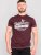 D555 Wharf California Eagle Printed T-Shirt Burgundy - Tricouri - Tricouri Bărbați Mărimi Mari