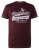 D555 Wharf California Eagle Printed T-Shirt Burgundy - Tricouri - Tricouri Bărbați Mărimi Mari