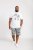 D555 Trafford Bike Photo Printed T-Shirt White - Tricouri - Tricouri Bărbați Mărimi Mari