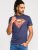 D555 Scampton Official Superman Printed T-Shirt Navy - Tricouri - Tricouri Bărbați Mărimi Mari