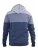 D555 Columbus Cut And Sew Panelled Zip Through Hoody Blue - Pulovere & hanorace - Pulovere & Hanorace Bărbați Mărimi Mari