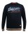 D555 Marlow Printed Crew Neck Sweatshirt Navy - Pulovere & hanorace - Pulovere & Hanorace Bărbați Mărimi Mari