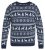 North Latitude 63144 Fjell Reindeer Knit Albastru marin - Pulovere & hanorace - Pulovere & Hanorace Bărbați Mărimi Mari