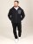 D555 Damien Micro Fleece Zip Through Hoody Negru/Gri - Pulovere & hanorace - Pulovere & Hanorace Bărbați Mărimi Mari