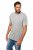 JP1880 702415 Tricou cu decolteu în V Gri melanj - Tricouri - Tricouri Bărbați Mărimi Mari