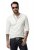 JP1880 702555 Tricou Henley cu mânecă lungă Albă - Tricouri - Tricouri Bărbați Mărimi Mari