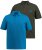 JP1880 704317 Tricou polo set de 2 Albastru turcoaz/Verde măsliniu - Tricouri polo - Tricouri Polo Bărbați Mărimi Mari