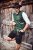 JP1880 Genuine Leather Traditional Lederhosen Shorts Black - Pantaloni scurți - Pantaloni Scurți Mărimi mari Bărbați 