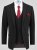 D555 Ted 4 Way Stretch Tailored Suit Jacket Negru - Costume - Costume Bărbați mărimi mari