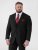 D555 Ted 4 Way Stretch Tailored Suit Jacket Negru - Costume - Costume Bărbați mărimi mari