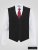 D555 Ted Vestă de costum Negru - Costume - Costume Bărbați mărimi mari