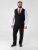D555 Ted Vestă de costum Negru - Costume - Costume Bărbați mărimi mari