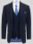 D555 Ted 4 Way Stretch Tailored Suit Jacket Albastru marin - Costume - Costume Bărbați mărimi mari