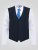 D555 Ted Vestă de costum Albastru marin - Costume - Costume Bărbați mărimi mari