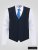 D555 Ted Vestă de costum Albastru marin - Costume - Costume Bărbați mărimi mari