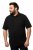 JP1880 712617 Tricou polo cu croi pentru burtă Neagră - Tricouri polo - Tricouri Polo Bărbați Mărimi Mari