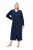 Ulla Popken 749967 Halat din prosop cu fermoar Bleumarin - Halate - 