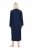 Ulla Popken 749967 Halat din prosop cu fermoar Bleumarin - Halate - 
