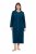 Ulla Popken 749967 Halat din prosop cu fermoar Petrol - Halate - 