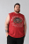 Kam Jeans 5763 Hawaii Surf Vest Sleeveless T-Shirt Washed Red - Tricouri - Tricouri Bărbați Mărimi Mari