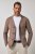 JP1880 Milano Flexnamic Sacou tricotat Maro nucă - Costume - Costume Bărbați mărimi mari