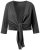 Ulla Popken 794514 Bolero din jerseu cu nod Antracit - Bolerouri - 