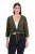 Ulla Popken 794514 Bolero din jerseu cu nod Verde închis - Bolerouri - 