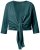 Ulla Popken 794514 Bolero din jerseu cu nod Petrol - Bolerouri - 