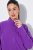 Ulla Popken 796970 Geacă ușoară din polar Mov închis - Haine fleece - 