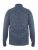D555 Wilmington Zipper And Button Neck Sweater Blue - Pulovere & hanorace - Pulovere & Hanorace Bărbați Mărimi Mari