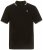 JP1880 802789 Tricou polo cu guler alb contrastant Neagră - Tricouri polo - Tricouri Polo Bărbați Mărimi Mari