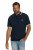 JP1880 802789 Tricou polo cu guler alb contrastant Bleumarin - Tricouri polo - Tricouri Polo Bărbați Mărimi Mari