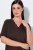Ulla Popken 806944 Pijama cu mânecă scurtă Maro - Pijamale/Haine de casă - 