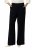 Ulla Popken 813306 Pantaloni de costum largi cu talie elastică Bleumarin - Pantaloni din material textil - Pantaloni evazați marimi mari