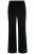 Ulla Popken 813306 Pantaloni de costum largi cu talie elastică Neagră - Pantaloni din material textil - Pantaloni evazați marimi mari