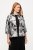Ulla Popken 816673 Sacou oversize din jacquard cu mânecă 3/4 Neagră - Sacouri - Sacouri în Mărimi Mari pentru Femei
