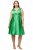 Ulla Popken 817135 Rochie de seară în formă de A cu decolteu în V Verde - Rochii de seară - Rochii de seară marimi mari