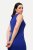 Ulla Popken 817591 Rochie tricotată cu decolteu în V Albastru - Rochii tricotate - 