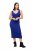 Ulla Popken 817591 Rochie tricotată cu decolteu în V Albastru - Rochii tricotate - 