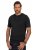 JP1880 818628 Tricou Henley cu croi pentru burtă Neagră - Tricouri - Tricouri Bărbați Mărimi Mari