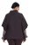Ulla Popken 820620 Pulover poncho cu guler pe gât Maro mahon - Ponchouri și pelerine - 
