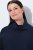 Ulla Popken 820620 Pulover poncho cu guler pe gât Bleumarin - Ponchouri și pelerine - 